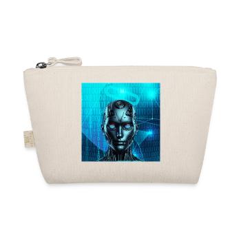 Robot Face - Organic Pouch - nature - Front