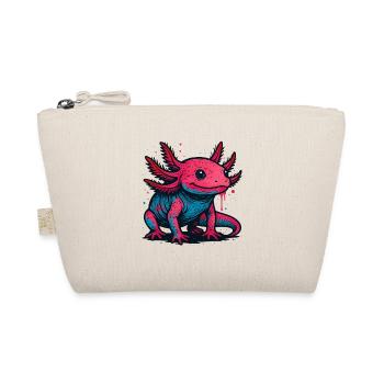 Neon Axolotl Spritzer - Bio-Täschchen - Natur - Vorne