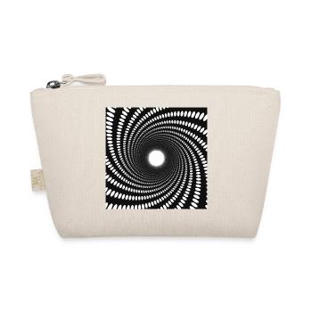 Hypnotic Dot Spiral Vortex - Organic Pouch - nature - Front