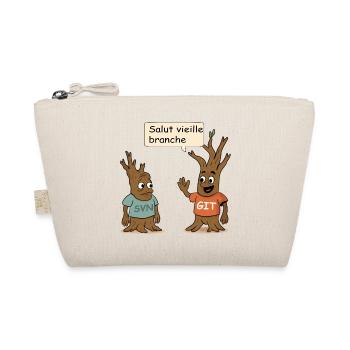 SVN Git developer humor t-shirt - Organic Pouch - nature - Front