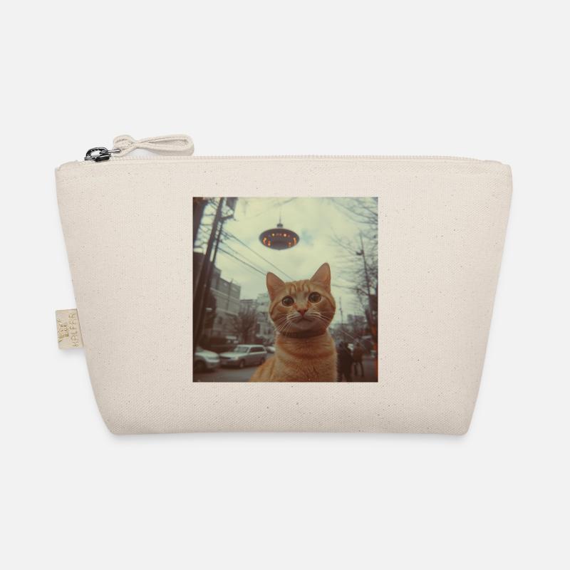 Chat OVNI au-dessus d’une ville néon Trousse biologique
