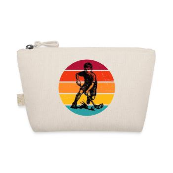 Attention floorball fans, simple statement - Organic Pouch - nature - Front