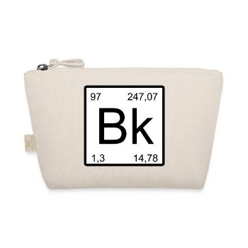 Berkelium Bk Symbol Kunst im Periodensystem-Stil - Bio-Täschchen - Natur - Vorne