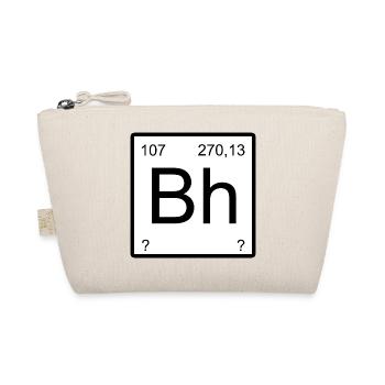 Bohrium Bra Uppercase Numbers Graphic - Organic Pouch - nature - Front