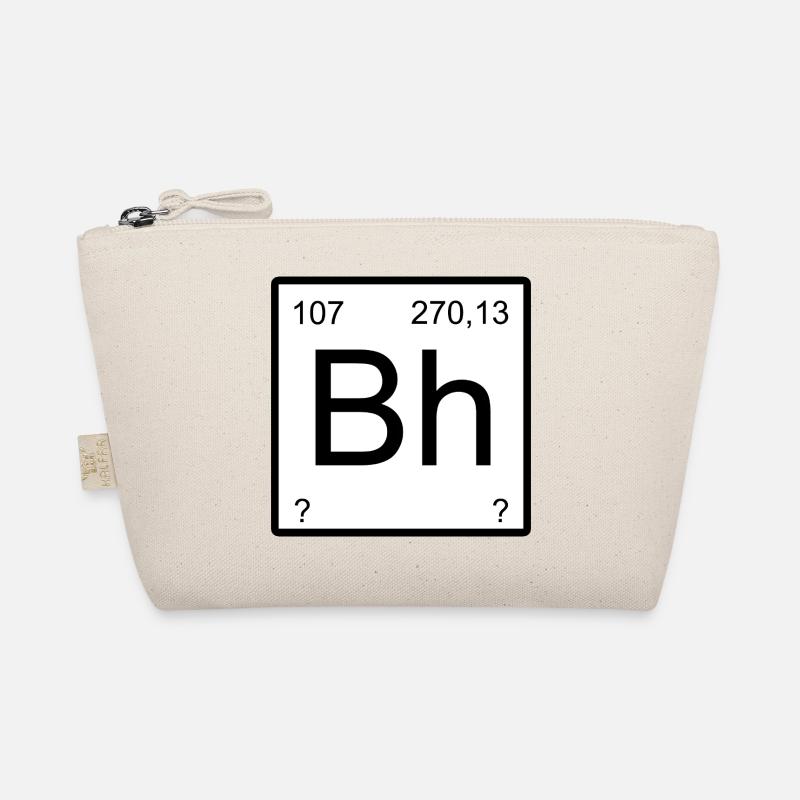 Bohrium Bra Uppercase Numbers Graphic Organic Pouch