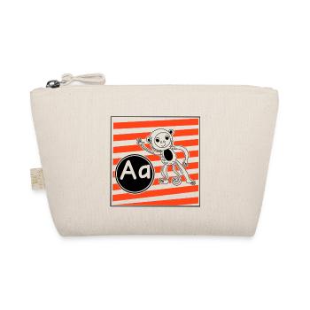A for Monkey Learning Letters in Primary School - Organic Pouch - nature - Front