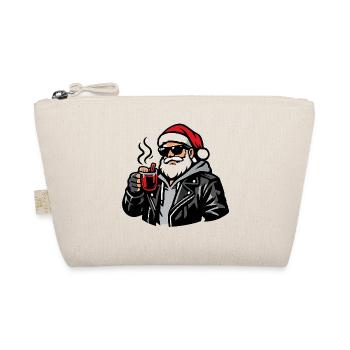 Biker Santa Coffee Break - Organic Pouch - nature - Front