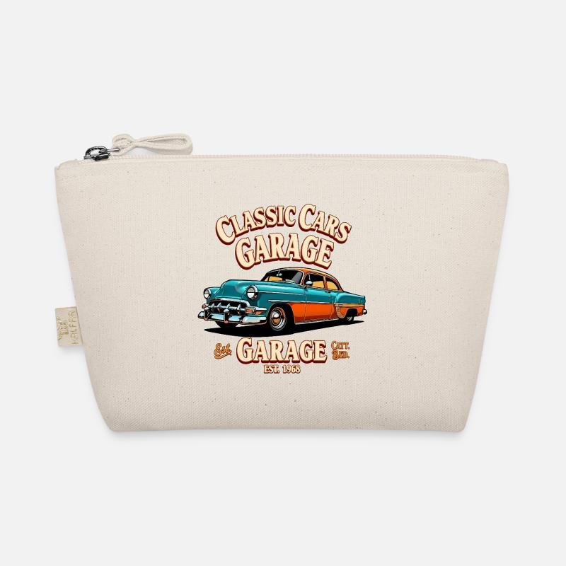 Klassische Autos Garage Druck Bio-Täschchen