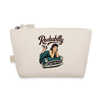 Cadeau de fille pin-up pour voitures vintage rockabilly - Trousse biologique - nature - Devant