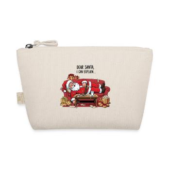 Santa Snooze Snooze sur un canapé douillet - Trousse biologique - nature - Devant