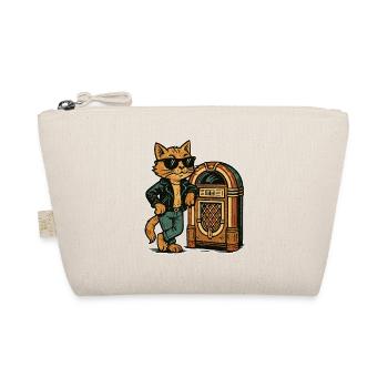 Rockabilly Jukebox Cool Cat Cadeau rétro des années 50 - Trousse biologique - nature - Devant