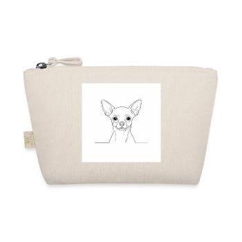 Chihuahua Lines Minimal - Organic Pouch - nature - Front