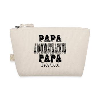 Papa Administrator Sehr cooler Papa - Bio-Täschchen - Natur - Vorne