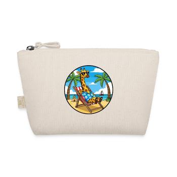 Ambiance estive de vacances à la plage de la girafe - Trousse biologique - nature - Devant