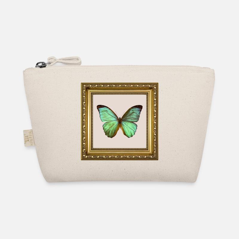 Papillon émeraude dans un cadre doré Trousse biologique