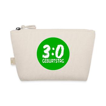 Football Thirty 30th Birthday - Organic Pouch - nature - Front