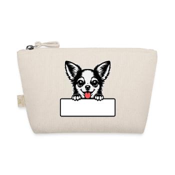 Chihuahua with name tag - Organic Pouch - nature - Front