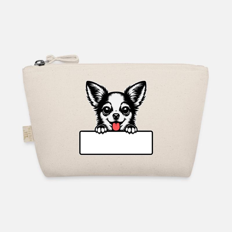 Chihuahua with name tag Organic Pouch