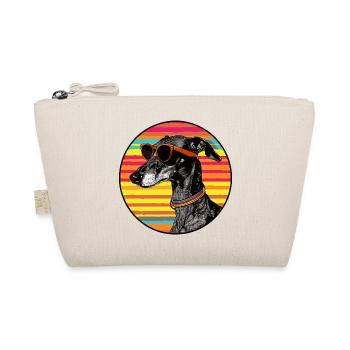 Dog with sunglasses - Organic Pouch - nature - Front