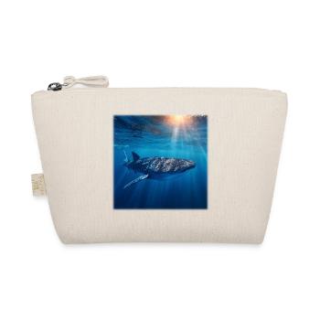 Whale shark in the ocean sea creatures nature design - Organic Pouch - nature - Front