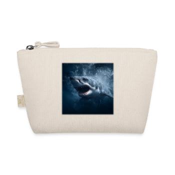 Great White Shark Attack Ocean Design Predator - Organic Pouch - nature - Front