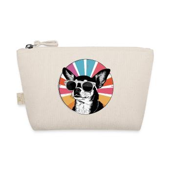 Chihuahua Retro Radial avec lunettes de soleil - Trousse biologique - nature - Devant