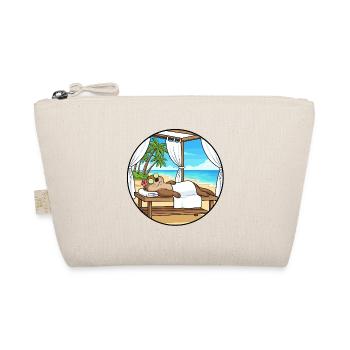 Relaxing Otter Beach Spa Day Art - Organic Pouch - nature - Front