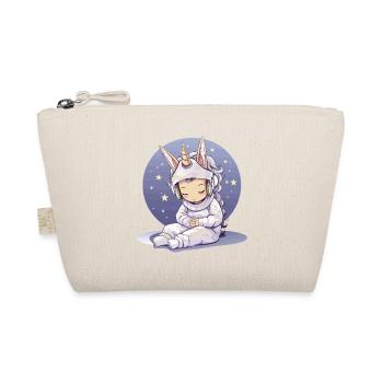 Petite licorne en manteau de méditation - Trousse biologique - nature - Devant