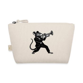 Jazzrat Trompeter im Anzug - Bio-Täschchen - Natur - Vorne