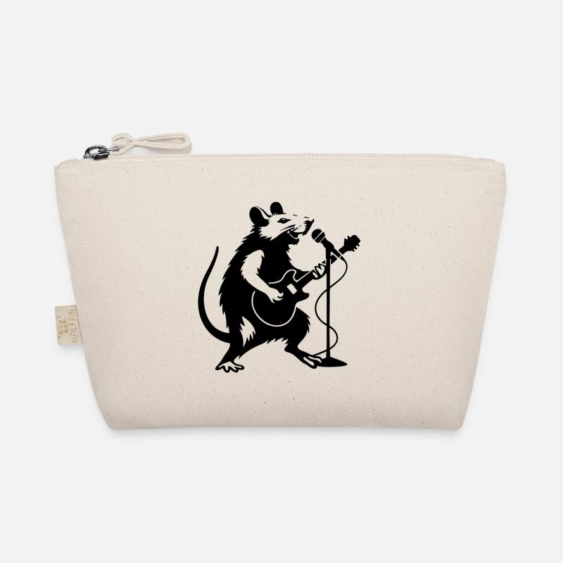 Ratterrock star with guitar Organic Pouch