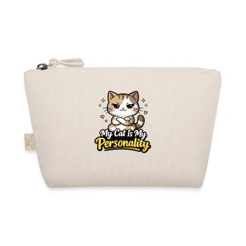 My Cat Is My Personality Motiv - Bio-Täschchen - Natur - Vorne