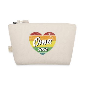 Grandma 2026 Grandmother-to-be Grandma retro vintage - Organic Pouch - nature - Front