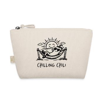 Chilling Chili Funny Pun Doodle - Organic Pouch - nature - Front