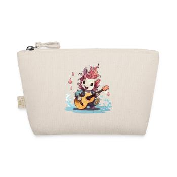 Sparkling bunny with guitar - Organic Pouch - nature - Front