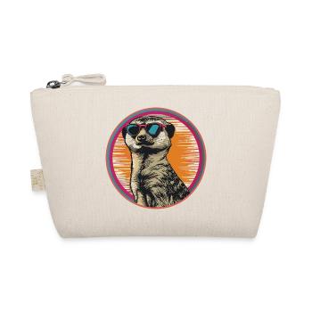 Suricate avec des lunettes de soleil rétro - Trousse biologique - nature - Devant