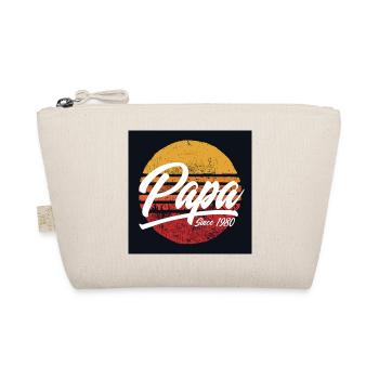 Vintage 1980 Retro Sunset 46th Birthday Legend - Organic Pouch - nature - Front