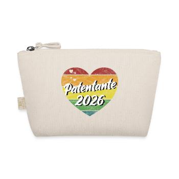 Patentante 2026 Taufpatin retro vintage - Bio-Täschchen - Natur - Vorne