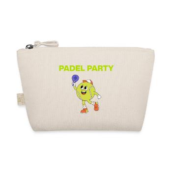 Padel Party, Ball tanzt! Smash it - Bio-Täschchen - Natur - Vorne