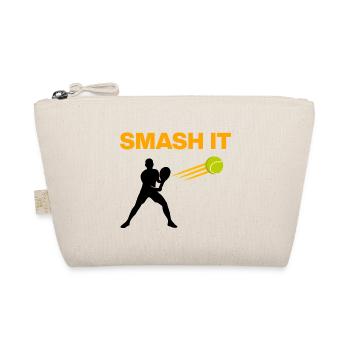 Smash It, Padel Power! Padel Sport - Organic Pouch - nature - Front