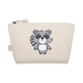 Cute Raccoon Kawaii Trash Panda Cartoon Animal  - Organic Pouch - nature - Front