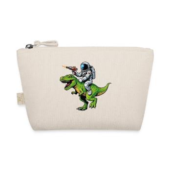 Astronaut on Dino: Laser Hunt - Organic Pouch - nature - Front