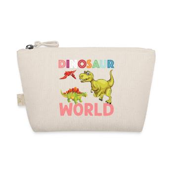 Dinosaur World nice - Organic Pouch - nature - Front