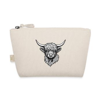 Highlander Line Drawing Monochrome - Organic Pouch - nature - Front