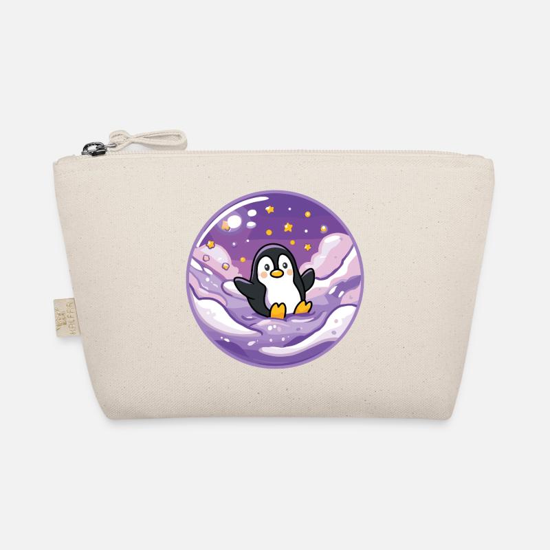 Pinguin im Eis-Universum Bio-Täschchen