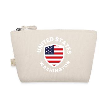 Shield flag of the United States: patriotic design - Organic Pouch - nature - Front