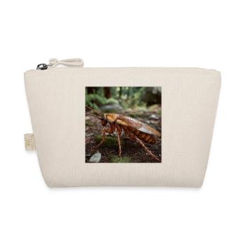 Realistic Cockroach – Macro Insect Design - Organic Pouch - nature - Front