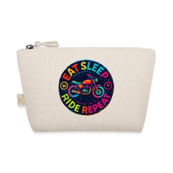 Eat Sleep Ride Repeat - Motorcycle - Biker - Organic Pouch - nature - Front