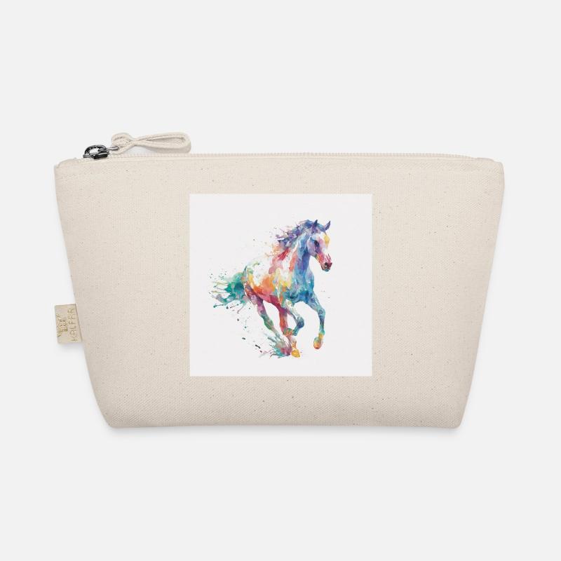 Explosion aquarelle du cheval arc-en-ciel Trousse biologique