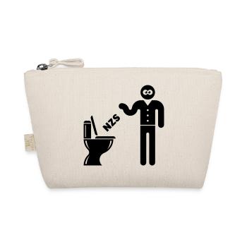 NZS Into the Toilet, Into the Toilet! Against Right Black - Organic Pouch - nature - Front
