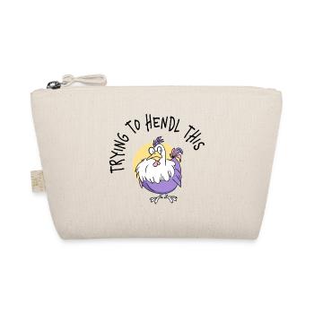 Porte-bonheur Velcro de poulet violet - Trousse biologique - nature - Devant